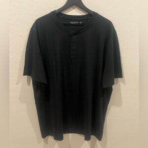 Abercrombie & Fitch Black Henley Shirt